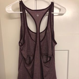 Lulu Lemon workout tank with cut out back